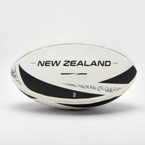Rugby Ball Grösse 1 - Neuseeland Grau|schwarz