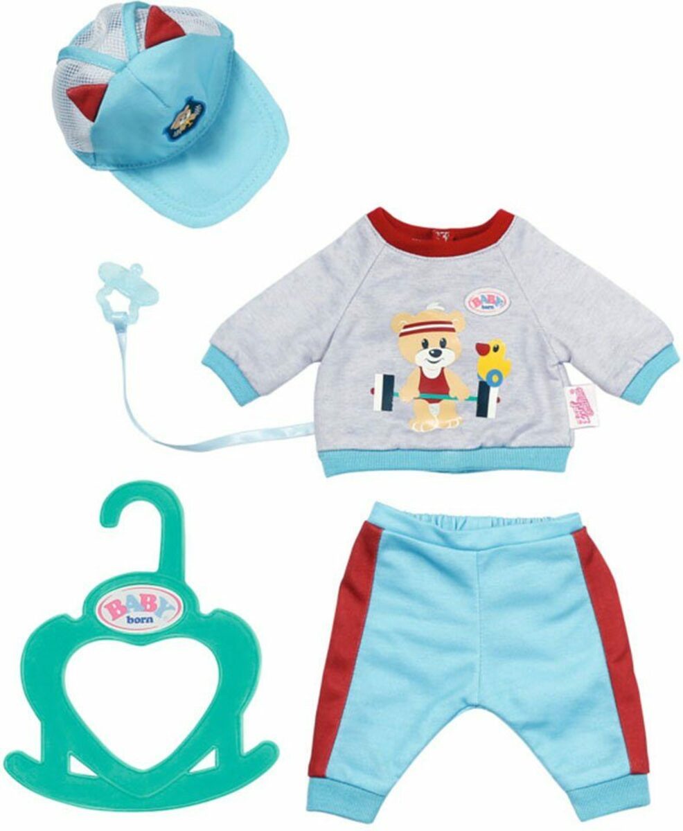 Bild 1 von Baby Born Puppenkleidung Little Sport Outfit blau, 36 cm (Set, 5-tlg)