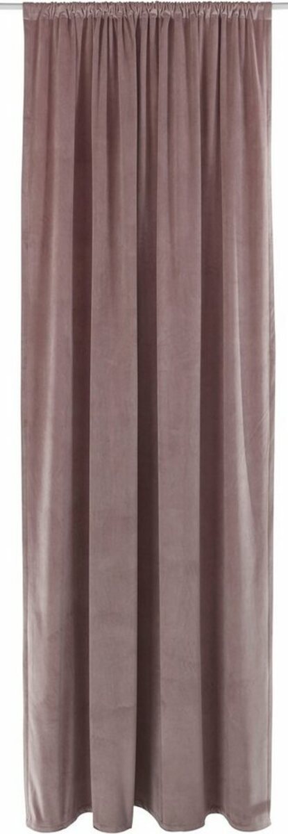 Bild 1 von Vorhang Samt Ladina, LeGer Home by Lena Gercke, Stangendurchzug (1 St), blickdicht, Polyester, blickdicht, gewebt, verschiedene Größen, 1 Stück, Rosa