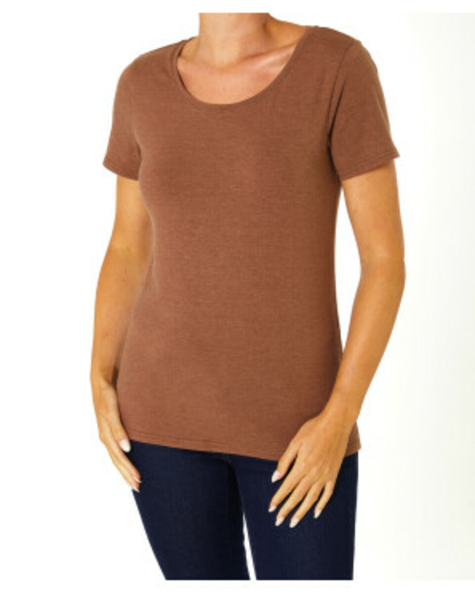 Bild 1 von T-Shirt mit Rundhalsausschnitt
       
      Janina Stretchanteil
   
      braun melange