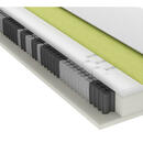 Bild 1 von Schlaraffia Taschenfederkernmatratze Impulse 290 Tfk, Blau, Weiß, Textil, H4, 140x200 cm, Oeko-Tex® Standard 100, Härtegradauswahl, Bezug abnehmbar/waschbar, atmungsaktiv, schadstoffgeprüft, Schl