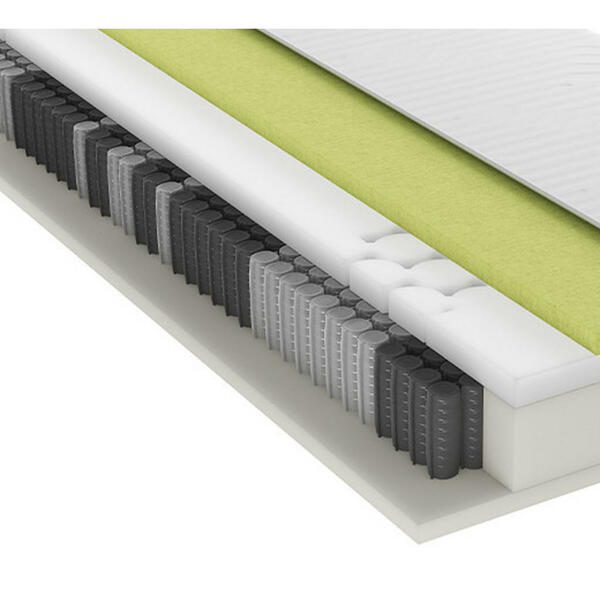 Bild 1 von Schlaraffia Taschenfederkernmatratze Impulse 290 Tfk, Blau, Weiß, Textil, H4, 140x200 cm, Oeko-Tex® Standard 100, Härtegradauswahl, Bezug abnehmbar/waschbar, atmungsaktiv, schadstoffgeprüft, Schl