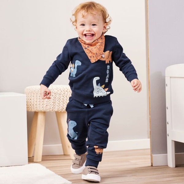 Bild 1 von Baby-Jungen-Set mit Dino-Aufdruck, 2-teilig