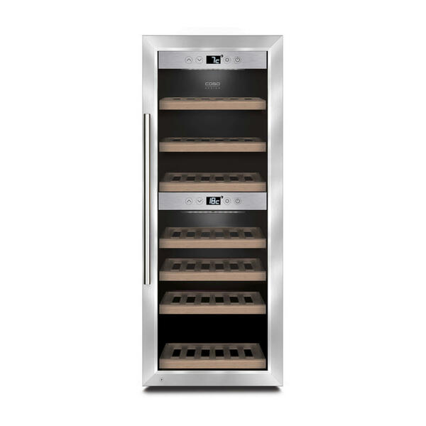 Bild 1 von Caso Design Weinkühlschrank, Edelstahl, 59.5x103.5x63 cm, CE, Küchen, Küchenelektrogeräte, Kühl- & Gefrierschränke, Weinkühlschränke