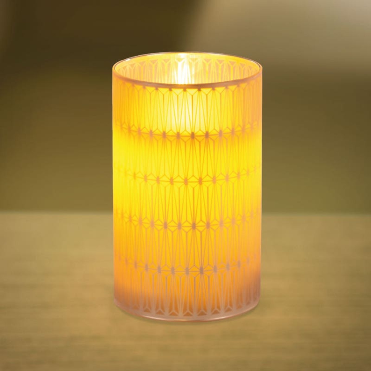 Bild 1 von LED-Echtwachskerze im Glas, Ø ca. 8x12cm