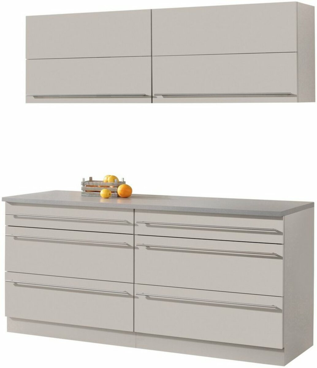 Bild 1 von Wiho Küchen Küche Chicago, ohne E-Geräte, Gesamtbreite 180 cm, Beige