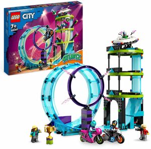 LEGO® Konstruktionsspielsteine Ultimative Stuntfahrer-Challenge (60361), LEGO® City Stuntz, (385 St)