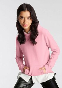 Tamaris Hoodie in trendigen Farben, Rosa