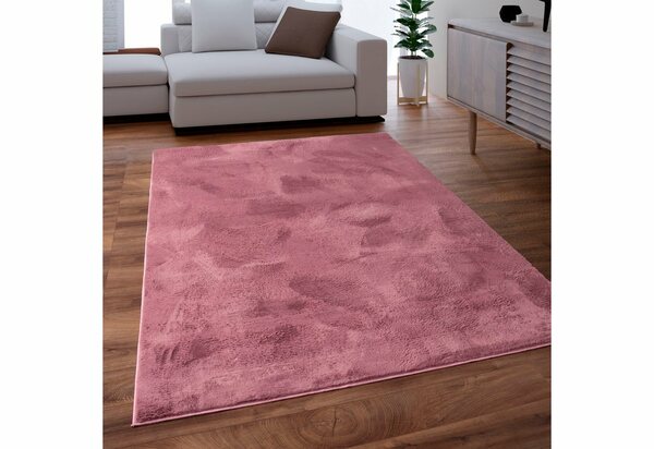 Bild 1 von Fellteppich Kunstfell Soft 380, Paco Home, rechteckig, Höhe: 19 mm, Langflor, Kuschelteppich - besonders weich, Uni-Farben, Rot