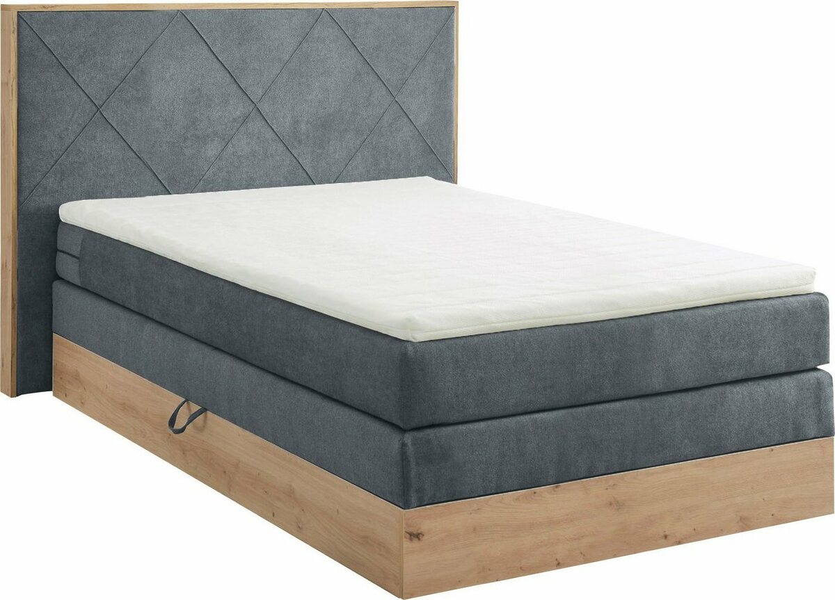 ED EXCITING DESIGN Boxspringbett Bellevue, inkl. Bettkasten und Topper ...