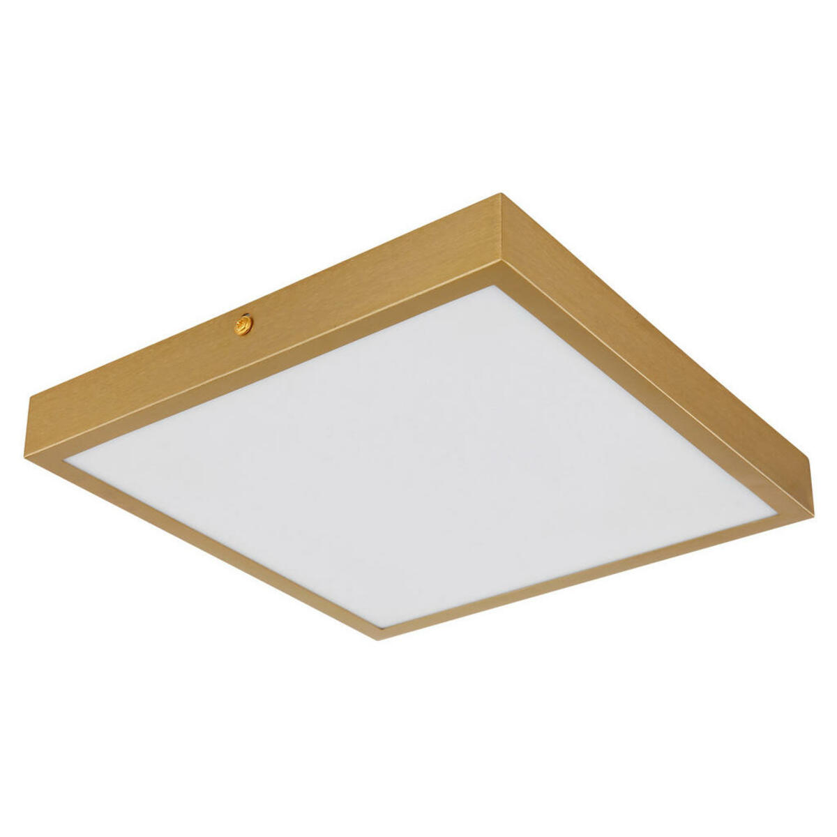 Bild 1 von Globo Led-Deckenleuchte, Opal, Messing, Metall, Kunststoff, quadratisch,quadratisch, F, 25x3 cm, Lampen & Leuchten, Led Beleuchtung, Led-deckenleuchten