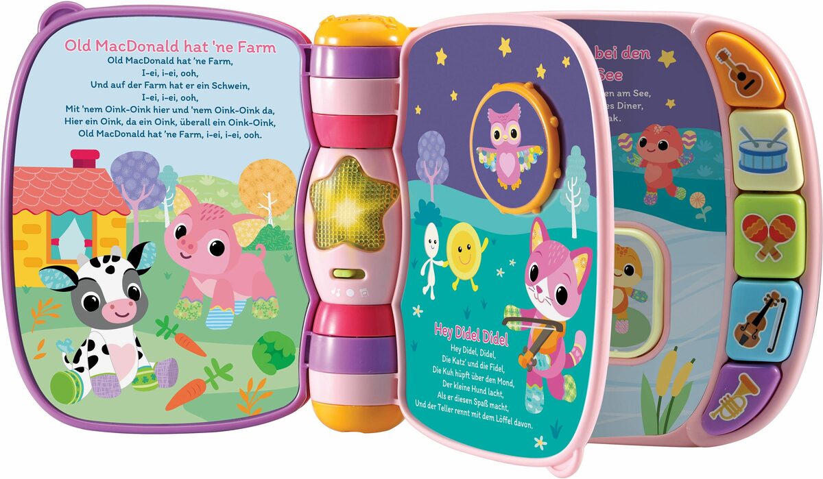 Bild 2 von Vtech® Buch VTechBaby, Mein erstes Liederbuch, rosa, mit Licht und Sound