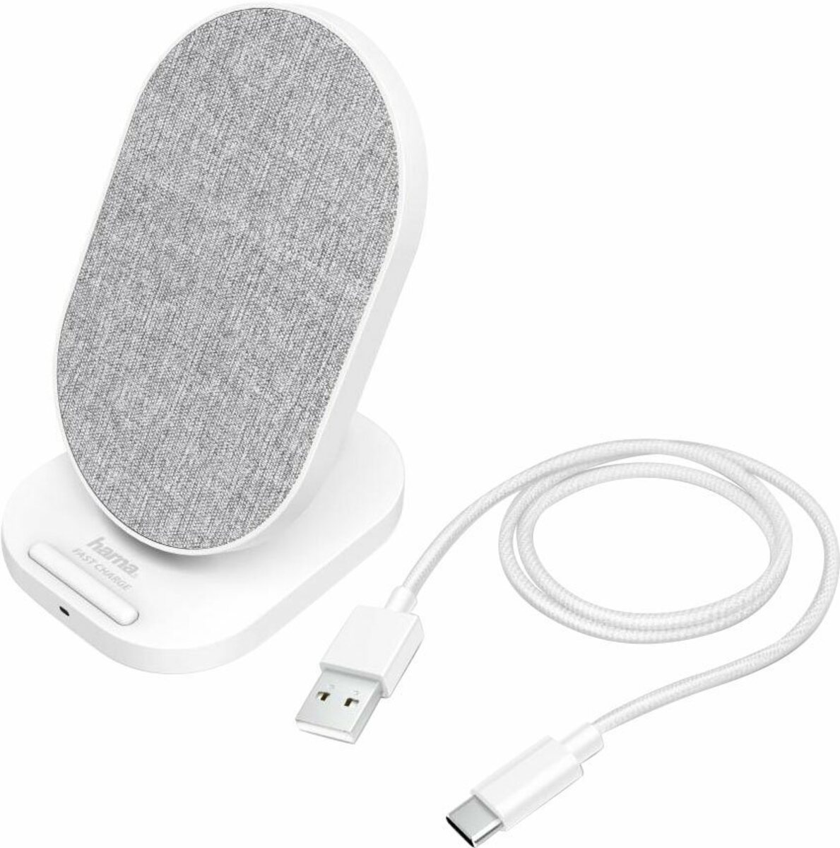 Bild 1 von Hama Kabelloses Schnellladegerät für Smartphones, Wireless Fast Charge Induktions-Ladegerät, Weiß