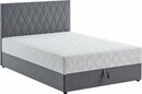 Bild 1 von ATLANTIC home collection Boxbett Benita, mit Taschen-Federkernmatratze und Bettkasten, Grau