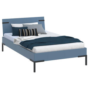 Xora Bett Primolar, Blau, Metall, 120x200 cm, in verschiedenen Holzdekoren erhältlich, Größen für Lattenrost geeignet, Schlafzimmer, Betten, Futonbetten