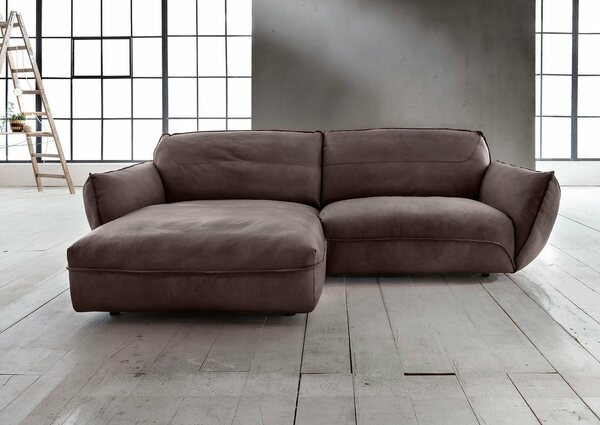 Bild 1 von BETYPE Ecksofa Be Chilled, in 2 Breiten mit stylischer und offener Nahtführung, Braun