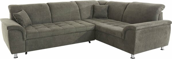 Bild 1 von DOMO collection Ecksofa Franzi, wahlweise mit Kopfteilverstellung (dann Breite: 275 cm), Grün