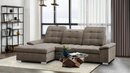Bild 1 von WERK2 Ecksofa Carmen, mit Bettfunktion & Kopfteilverstellung, optional Sitztiefenverstellung, Beige|braun