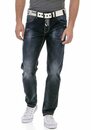 Bild 1 von Cipo & Baxx Regular-fit-Jeans mit markanter Waschung, Blau