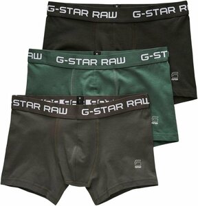 G-Star RAW Boxer Classic trunk clr 3 pack (Packung, 3-St., 3er-Pack), Bunt|grau|grün