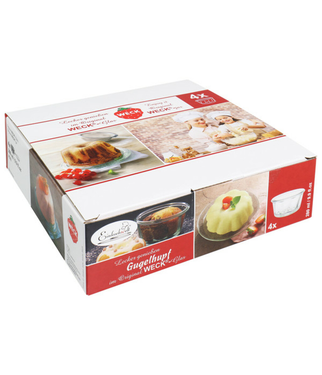 Bild 1 von Einkochwelt WECK® Gugelhupfglas, 280 ml, 4er-Set