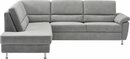 Bild 1 von CALIZZA INTERIORS Ecksofa Onyx, Ottomane links oder rechts, wahlweise mit Bettfunktion, Breite 257 cm, Grau|silberfarben