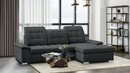 Bild 1 von WERK2 Ecksofa Carmen, mit Bettfunktion & Kopfteilverstellung, optional Sitztiefenverstellung, Schwarz