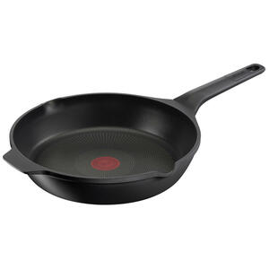 Tefal Bratpfanne Robusto Aluguss, Schwarz, Metall, rund, backofengeeignet, antihaftbeschichtet, PFOA-frei, Kochen, Pfannen, Bratpfannen