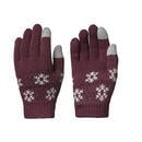 Bild 1 von Handschuhe Kinder 4–14 Jahre Taktil Strickmaschen - SH100 Bordeaux|rosa