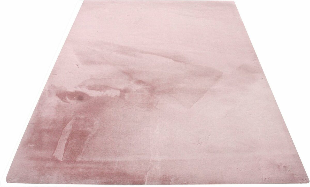 Bild 1 von Fellteppich Balu, Nachhaltiger Kunstfell Teppich, Modern, Langflor, Leonique, rechteckig, Höhe: 20 mm, Kaninchenfell-Haptik, kuschelig, weich, Wohnzimmer, Schlafzimmer, Rosa