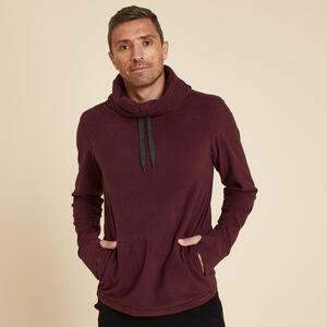 Sweatshirt Fleece Yoga Herren bordeaux Bordeaux