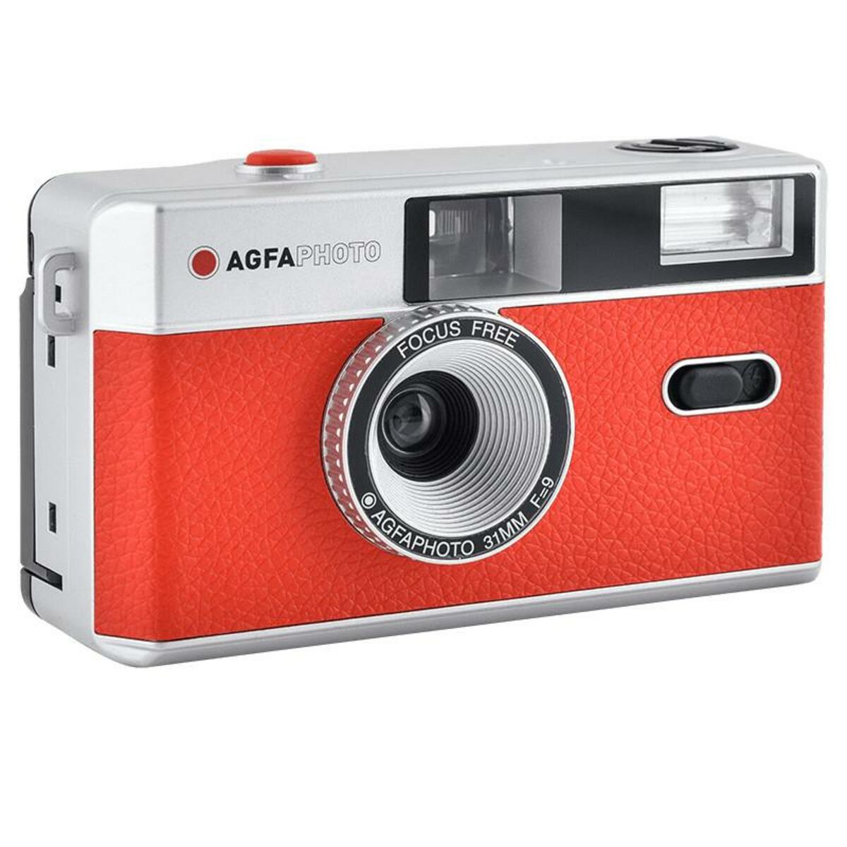Bild 1 von analoge 35mm Foto Kamera rot Komplettset