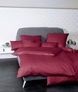 Bild 1 von Bettwäsche Colors 31001 in Gr. 135x200, 155x220 oder 200x200 cm, 100% Baumwolle, Janine, Mako-Satin, 2 teilig, feinfädige uni Bettwäsche für alle Jahreszeiten, Markenreißverschluss, Rot