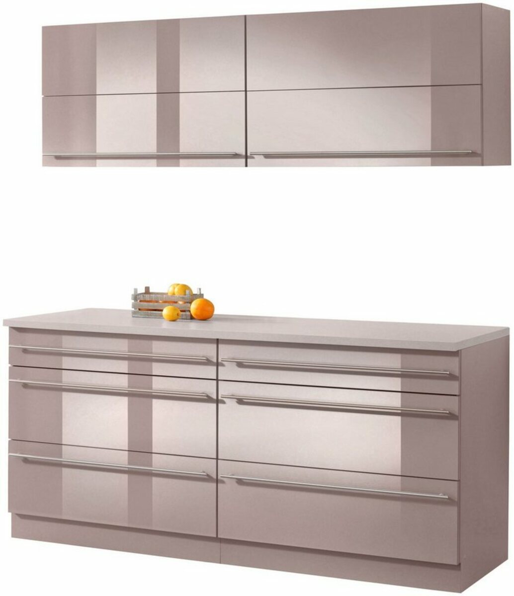 Bild 1 von Wiho Küchen Küche Chicago, ohne E-Geräte, Gesamtbreite 180 cm, Braun