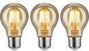 Bild 1 von Paulmann 3er Pack 6,5 W goldlicht LED-Leuchtmittel, E27, 3 St., Warmweiß, Goldfarben|weiß