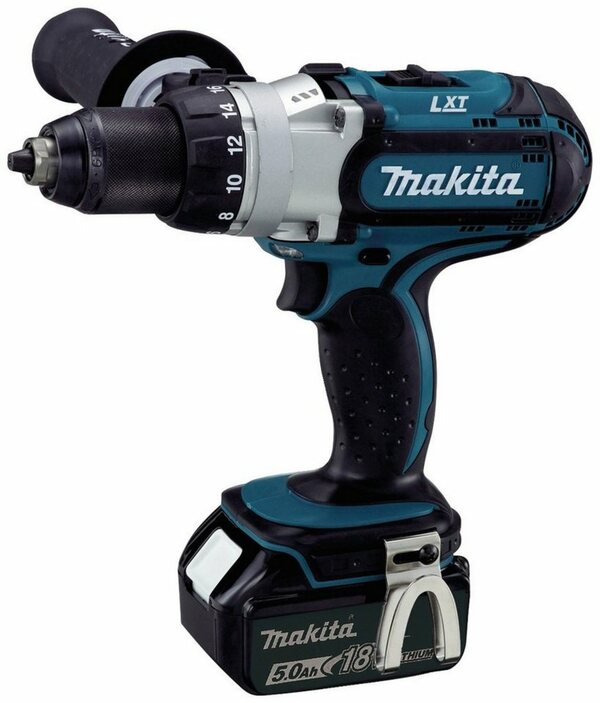 Bild 1 von Makita Akku-Bohrschrauber DDF451RTJ / DDF451Y1J, max. 1700 U/min, inkl. 2 Akkus und Koffer, Blau