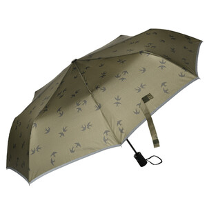 Regenschirm mit Reflektoren DUNKELGRÜN