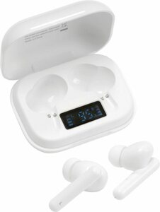 Hanseatic HWE-23 wireless In-Ear-Kopfhörer (LED Ladestandsanzeige, Bluetooth), Weiß