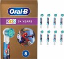 Bild 1 von Oral-B Aufsteckbürste Kids Spiderman, für elektrische Zahnbürste, für Kinder ab 3 Jahren, 8 Stück, Bunt