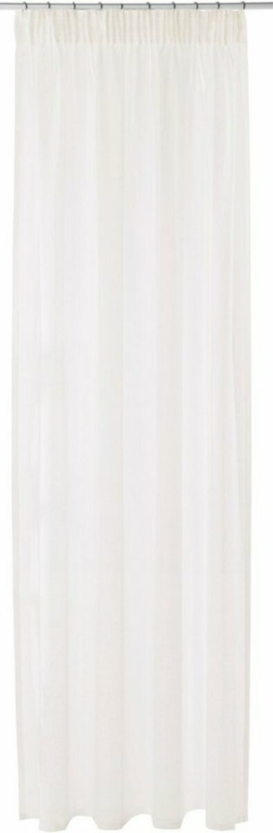 Bild 1 von Gardine REGINA, my home, Multifunktionsband (2 St), transparent, Polyester, Transparent, Leinenoptik, 2-er Set, Beige