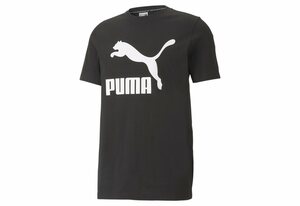 PUMA T-Shirt Classics Logo T-Shirt Herren, Schwarz