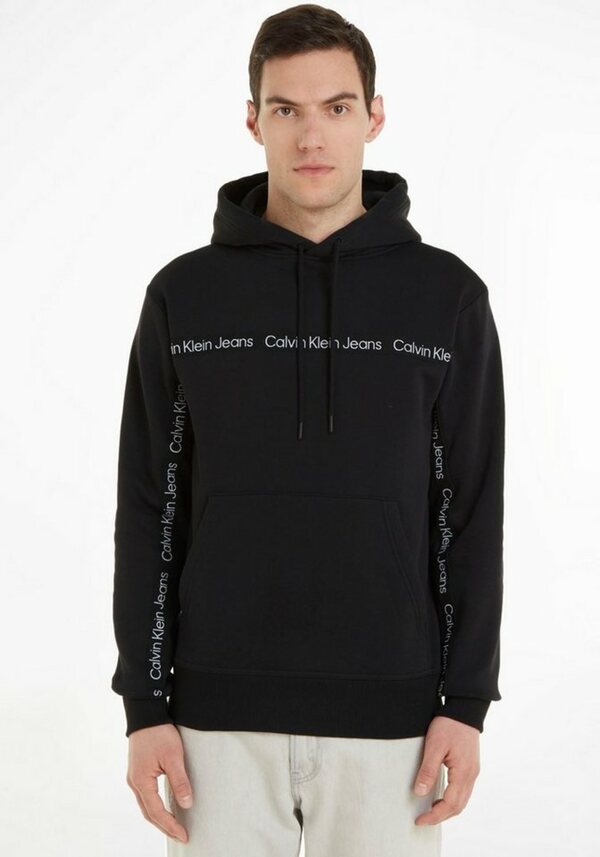 Bild 1 von Calvin Klein Jeans Kapuzensweatshirt mit Calvin Klein Jeans Logodesign, Schwarz