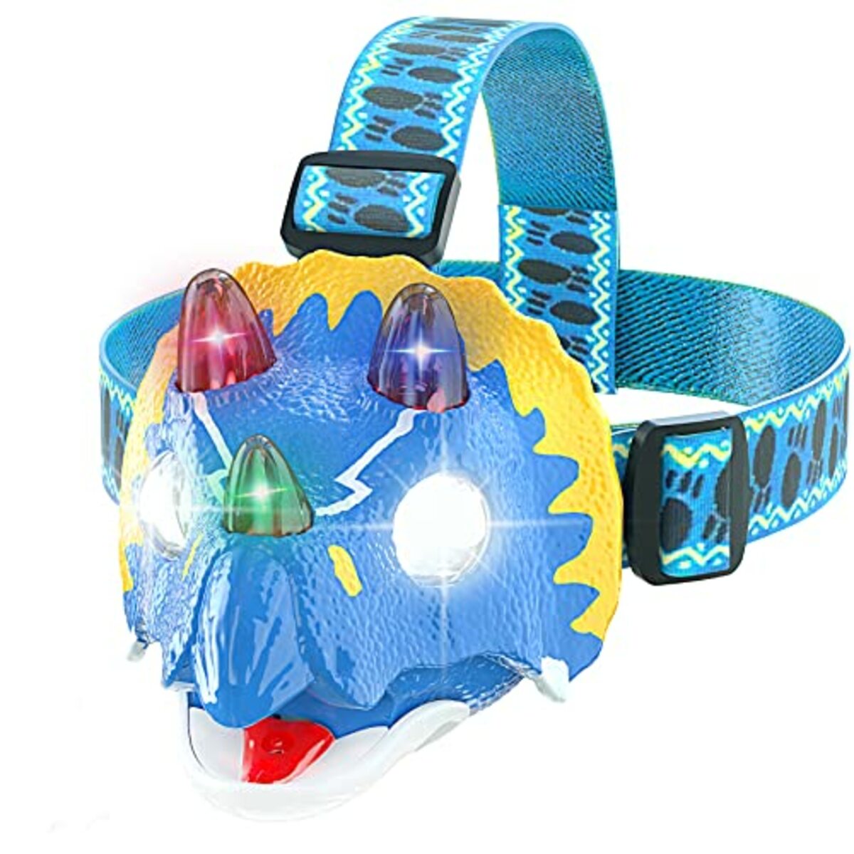 Bild 1 von AUKSKY Dinosaurier-LED-Stirnlampe für Kinder, T-Rex Dino-Spi