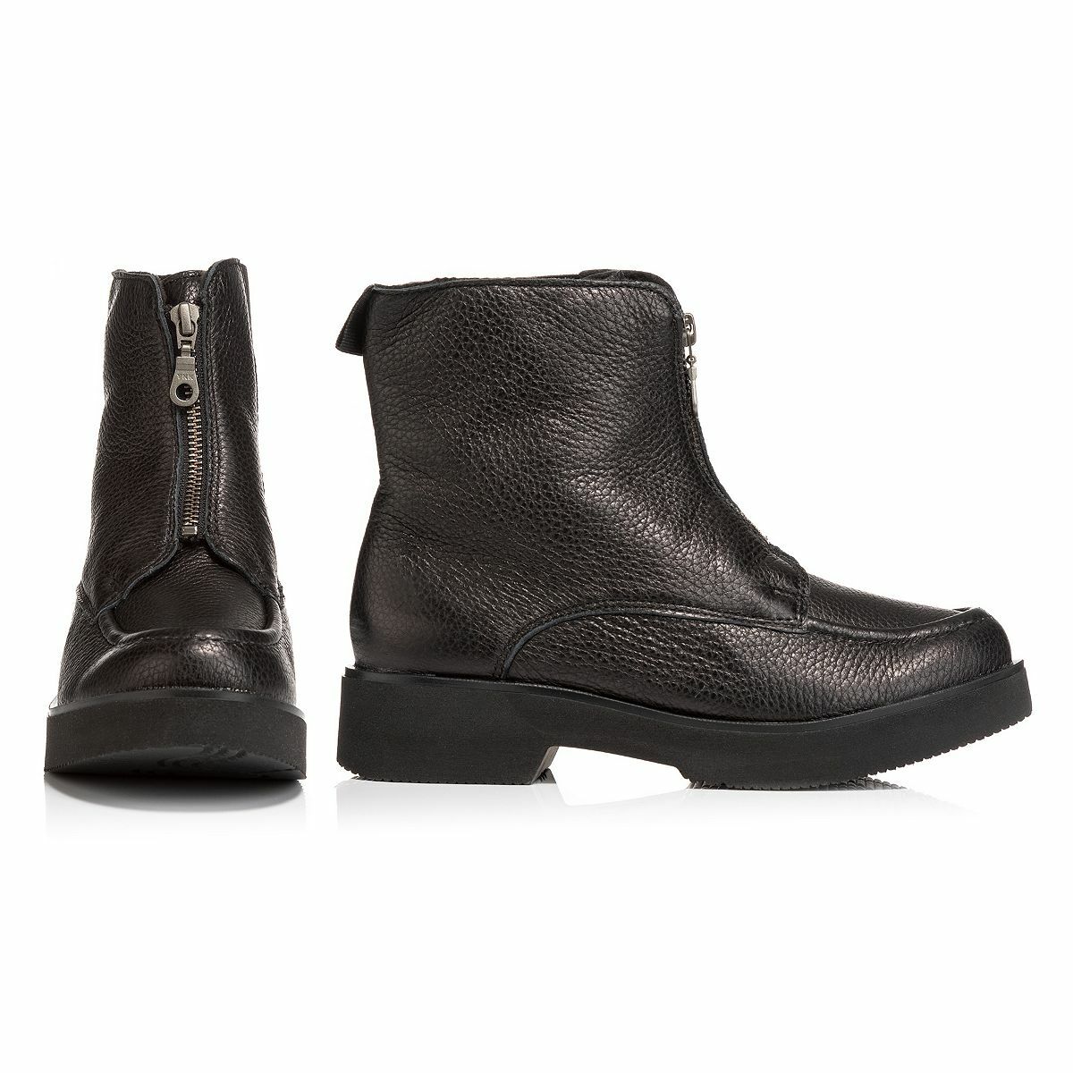 Bild 1 von VITAFORM Damen-Stiefelette Hirschleder Reißverschluss mittig Sohle Zoe