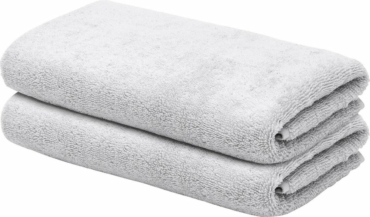 Bild 1 von LOOKS by Wolfgang Joop Gästehandtücher LOOKS, Frottier (2-St), mit Logobestickung, Grau