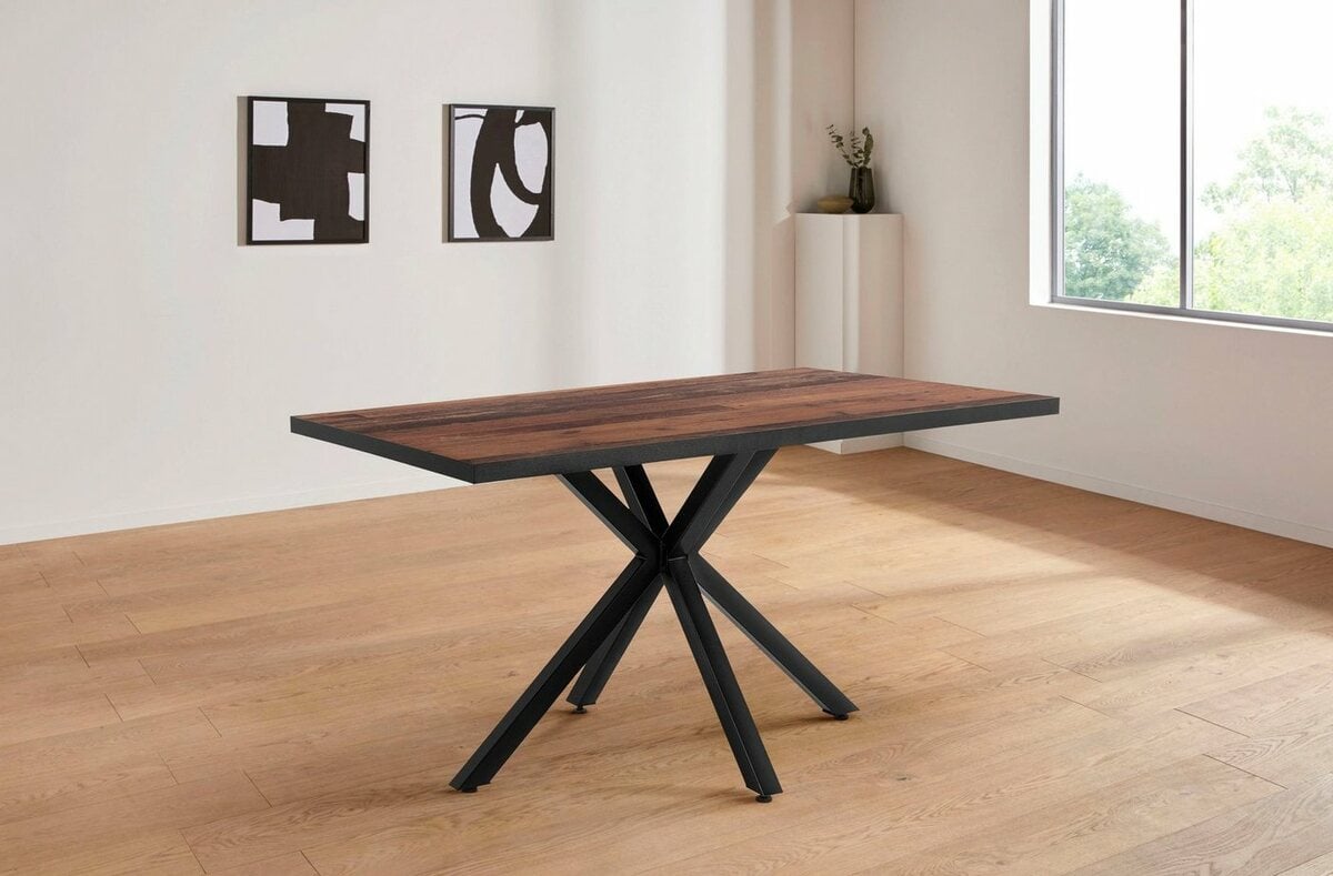 Bild 1 von HELA Esstisch Cleo I T, Breite ca. 140 cm, Braun|schwarz