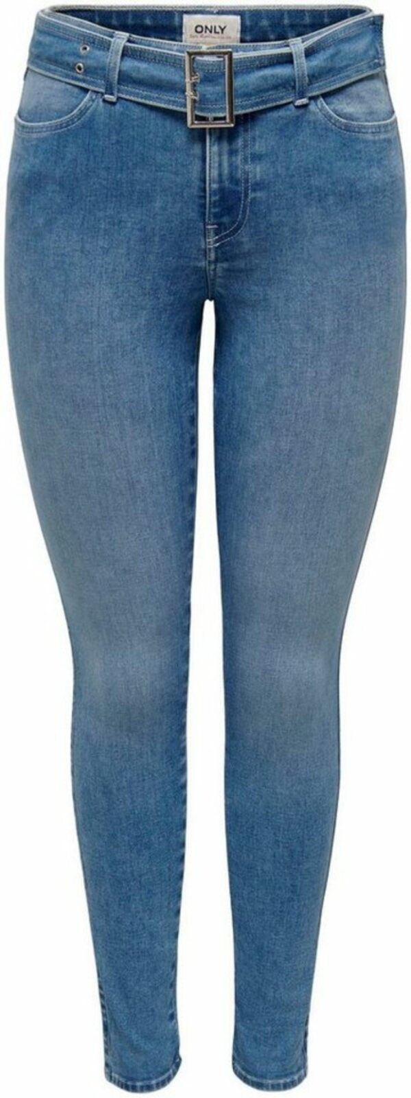 Bild 1 von ONLY Skinny-fit-Jeans ONLWAUW MID WAIST SKINNY BELT DNM GUA, Blau