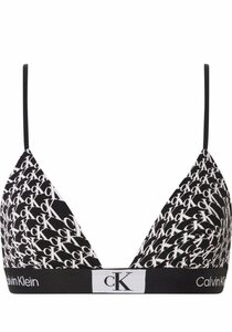 Calvin Klein Underwear Bralette-BH UNLINED TRIANGLE mit klassischem CK-Logobund, Schwarz