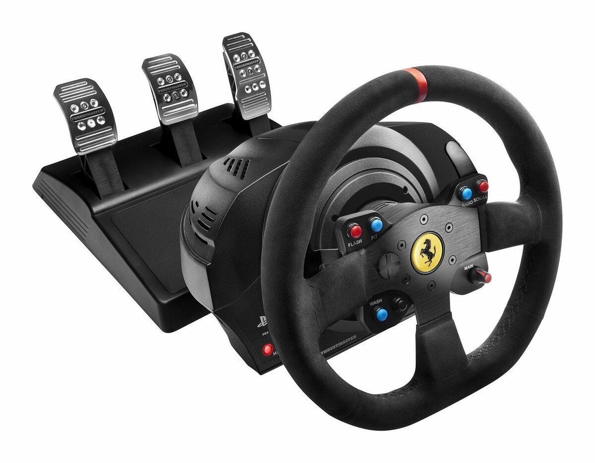 Bild 1 von Thrustmaster T300 Ferrari Integral Racing Wheel Alcantara Edition Lenkrad, Schwarz