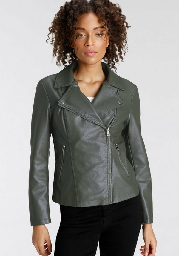 Bild 1 von ONLY Lederimitatjacke ONLMELANA FAUX LEATHER BIKER CC OTW, Grün